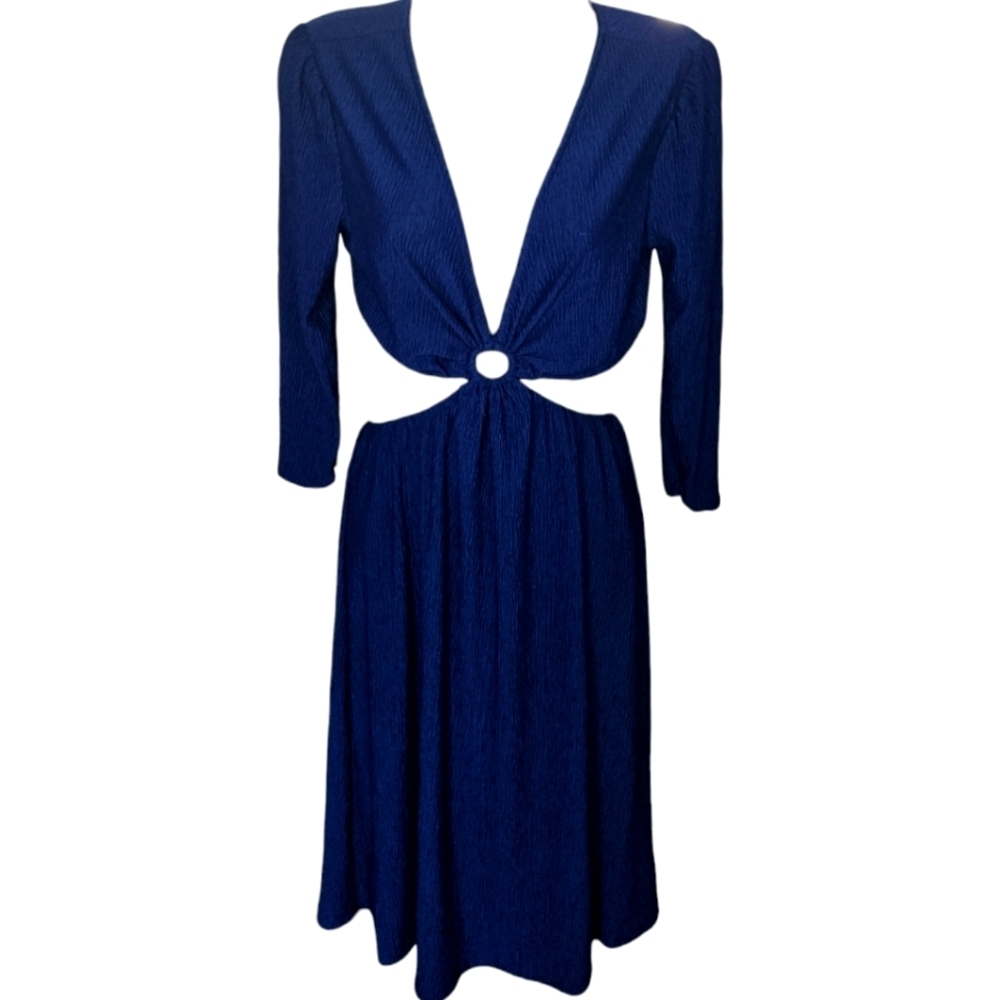 NWT Monteau Connected Two-Piece Cut Out Long Sleeve Dress